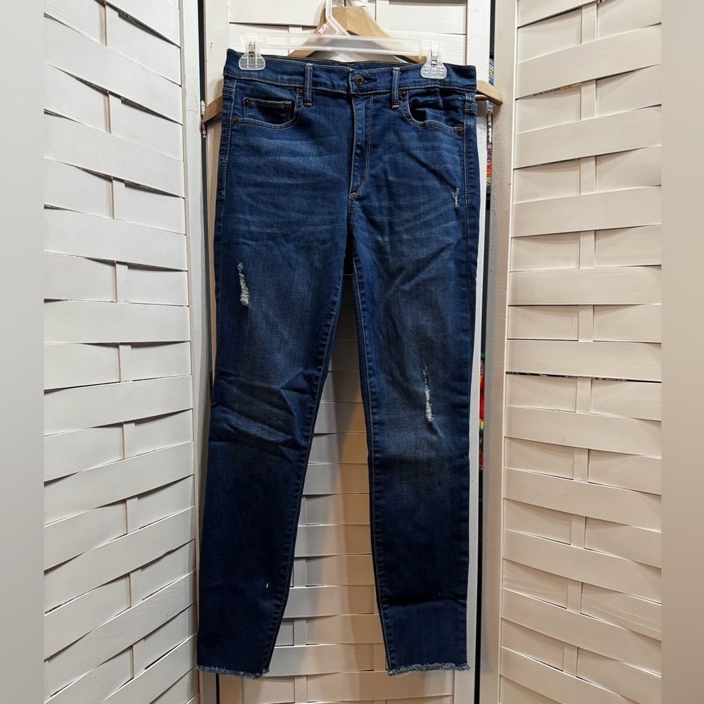 GAP 1969 Slightly Distressed Skinny Jeans